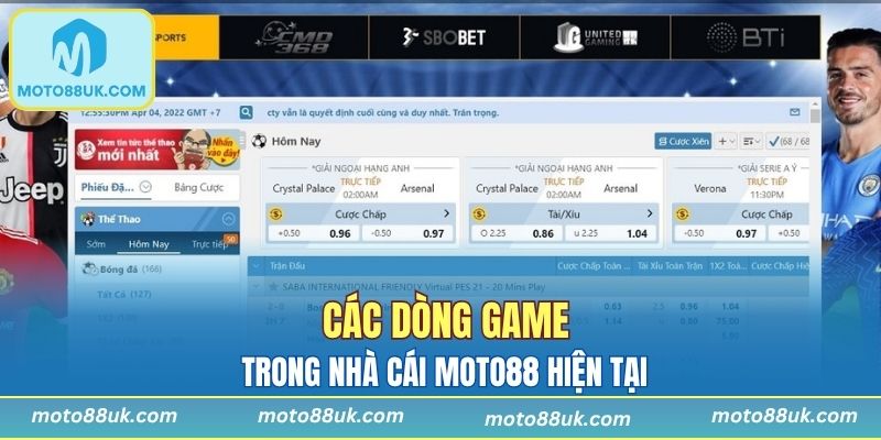 Kho game online hot nhất trong nhà cái Moto88 hiện tại